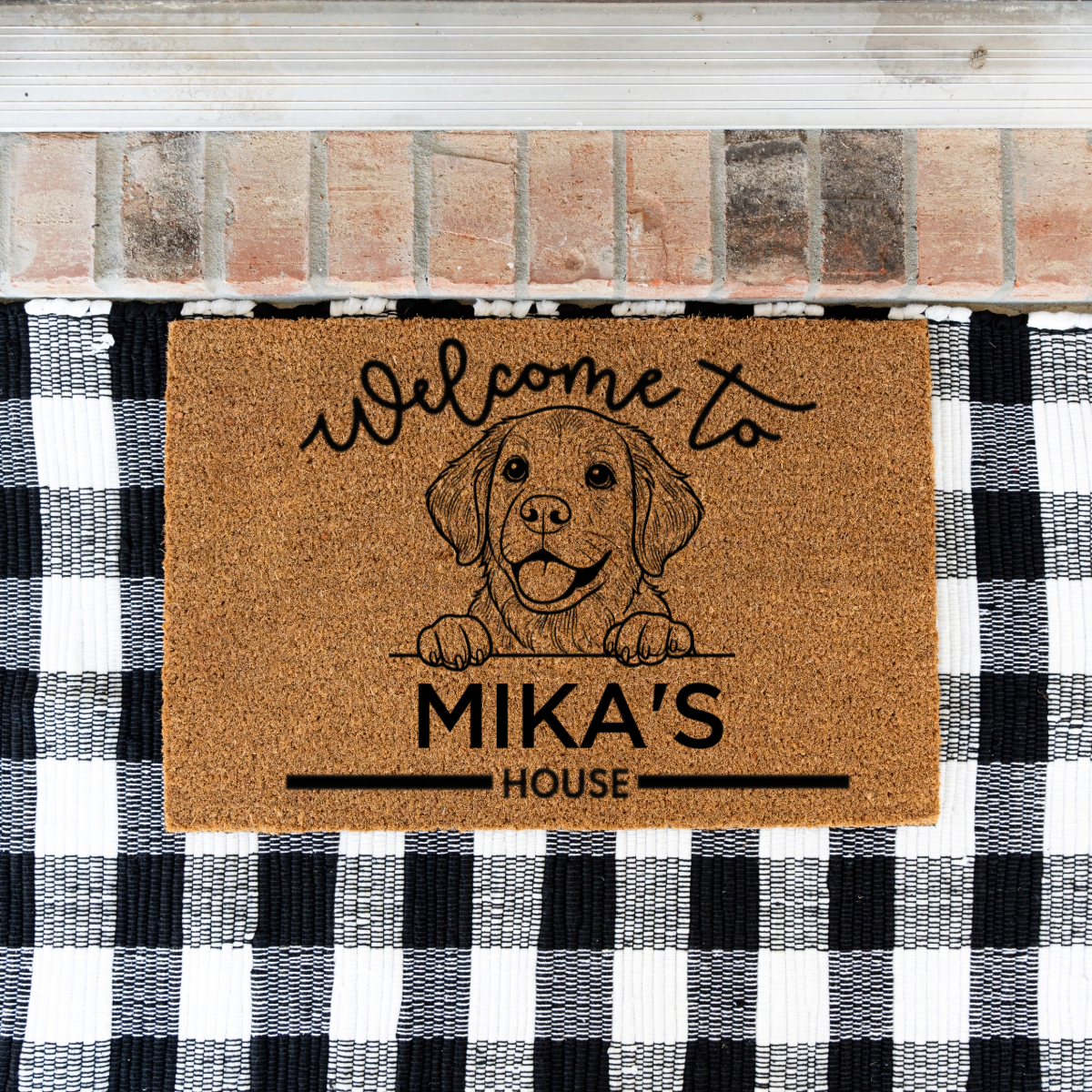 Personalized Dog's House Doormats