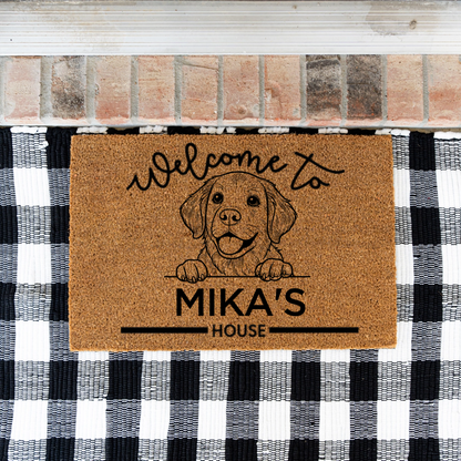 Personalized Dog's House Doormats