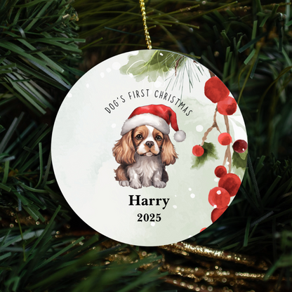 Personalized Dog’s First Christmas Ornament