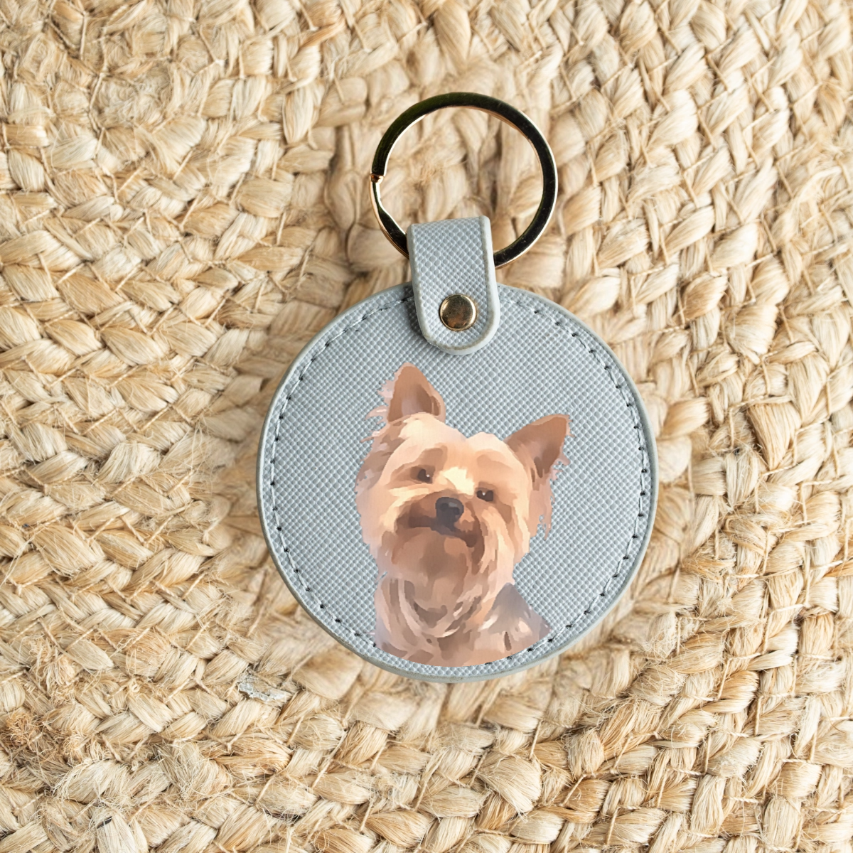 Custom Pet Portrait Keychain