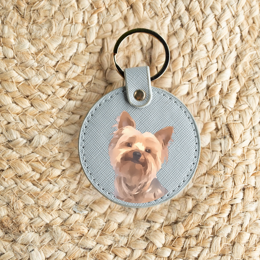 Custom Pet Portrait Keychain