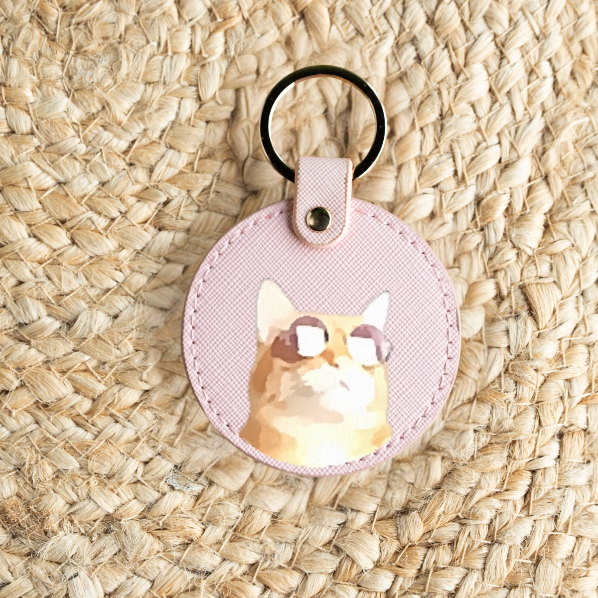 Custom Pet Portrait Keychain