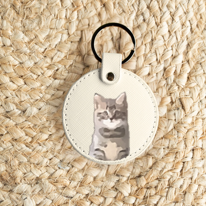 Custom Pet Portrait Keychain