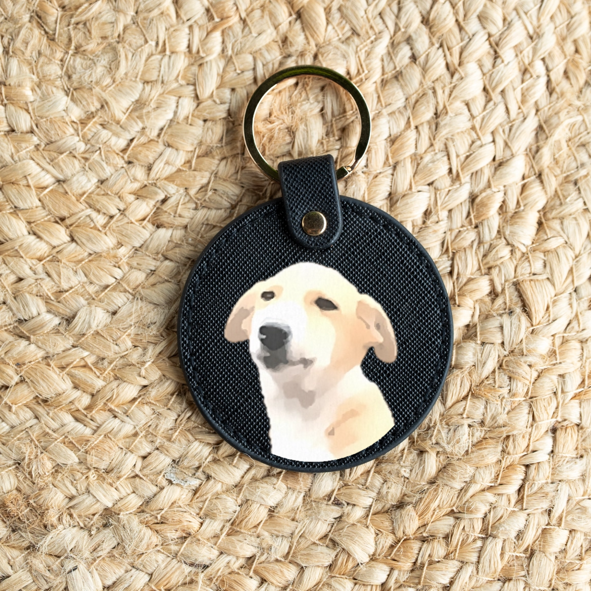Custom Pet Portrait Keychain