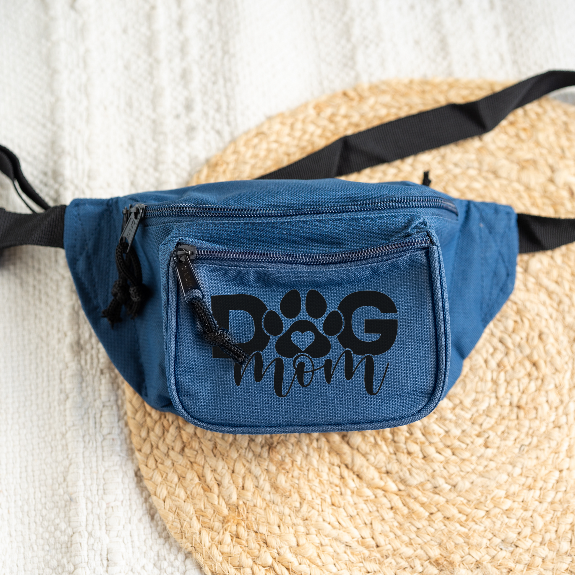 Dog Mom Fanny Pack, Cute Waist Bag for Pet Lovers, Adjustable Belt Bag, Everyday Crossbody, Gift for Dog Owner