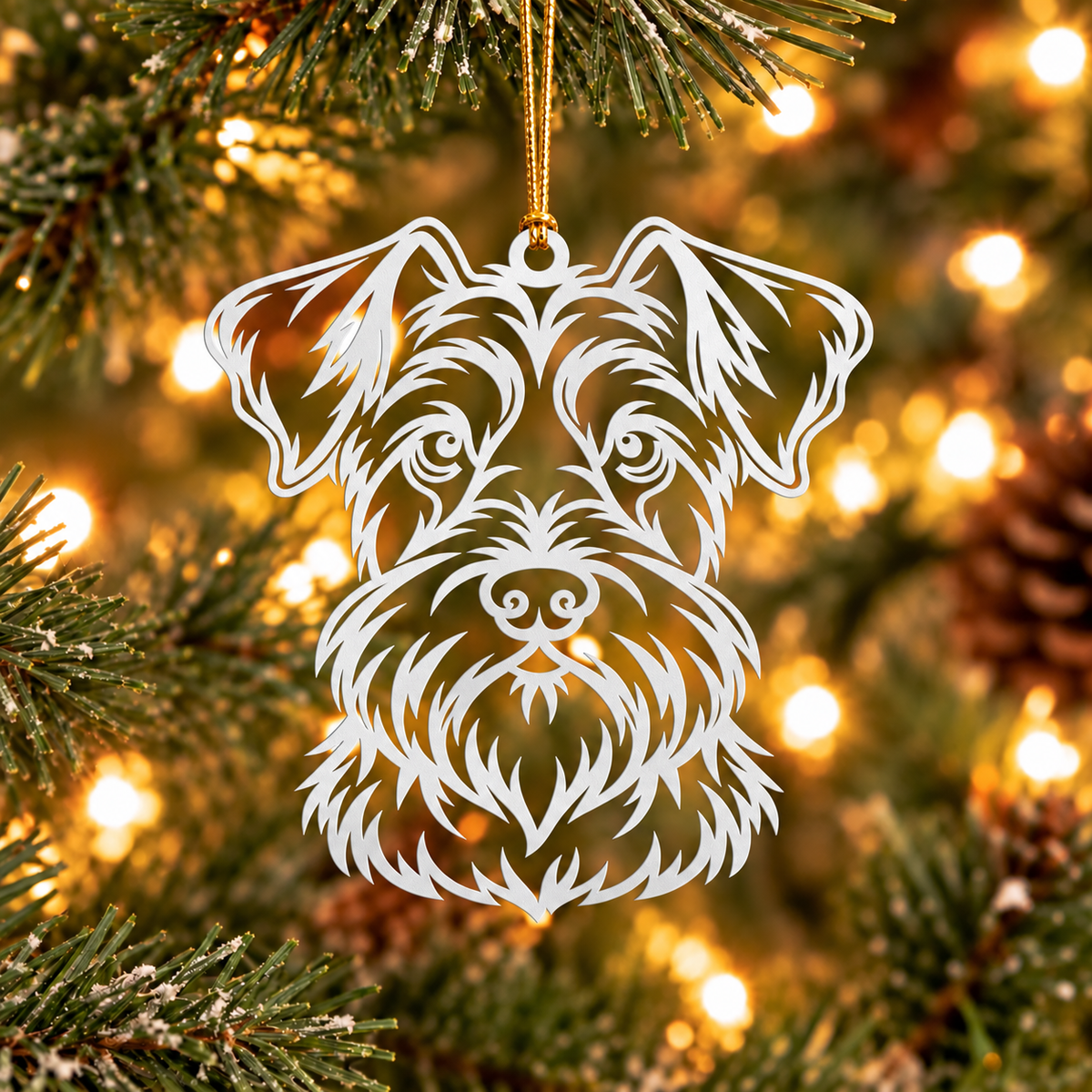 Schnauzer Christmas Ornament