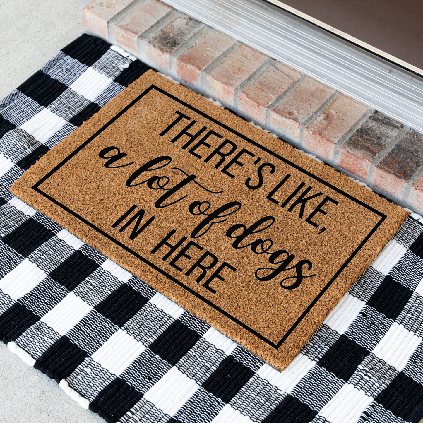 There's Like A Lot of Dogs In Here Funny Dog Doormat, Welcome Dog Doormat, Funny Entryway Decor, Durable Outdoor Rug, Perfect Gift