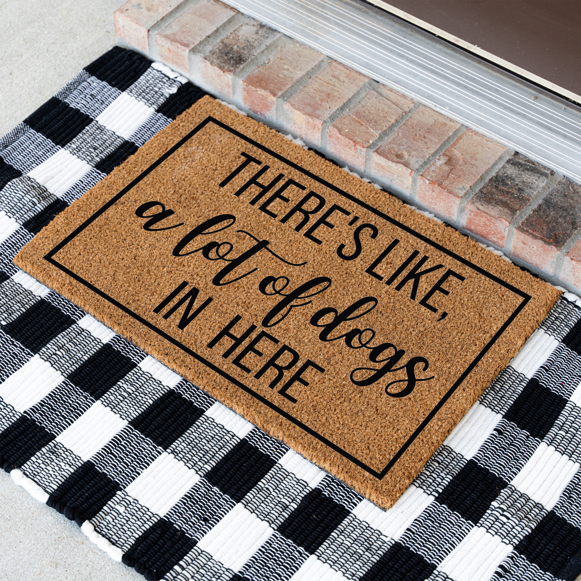 There's Like A Lot of Dogs In Here Funny Dog Doormat, Welcome Dog Doormat, Funny Entryway Decor, Durable Outdoor Rug, Perfect Gift