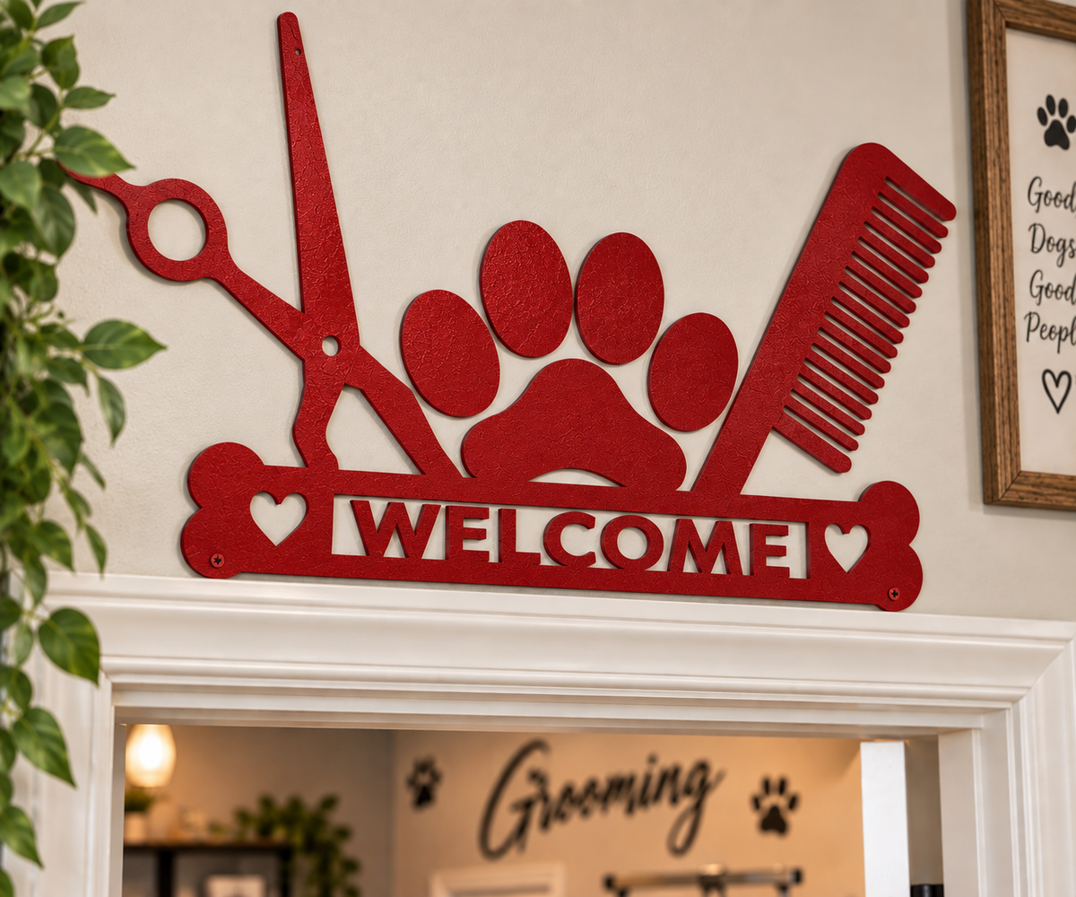 Dog Welcome Frame Decor