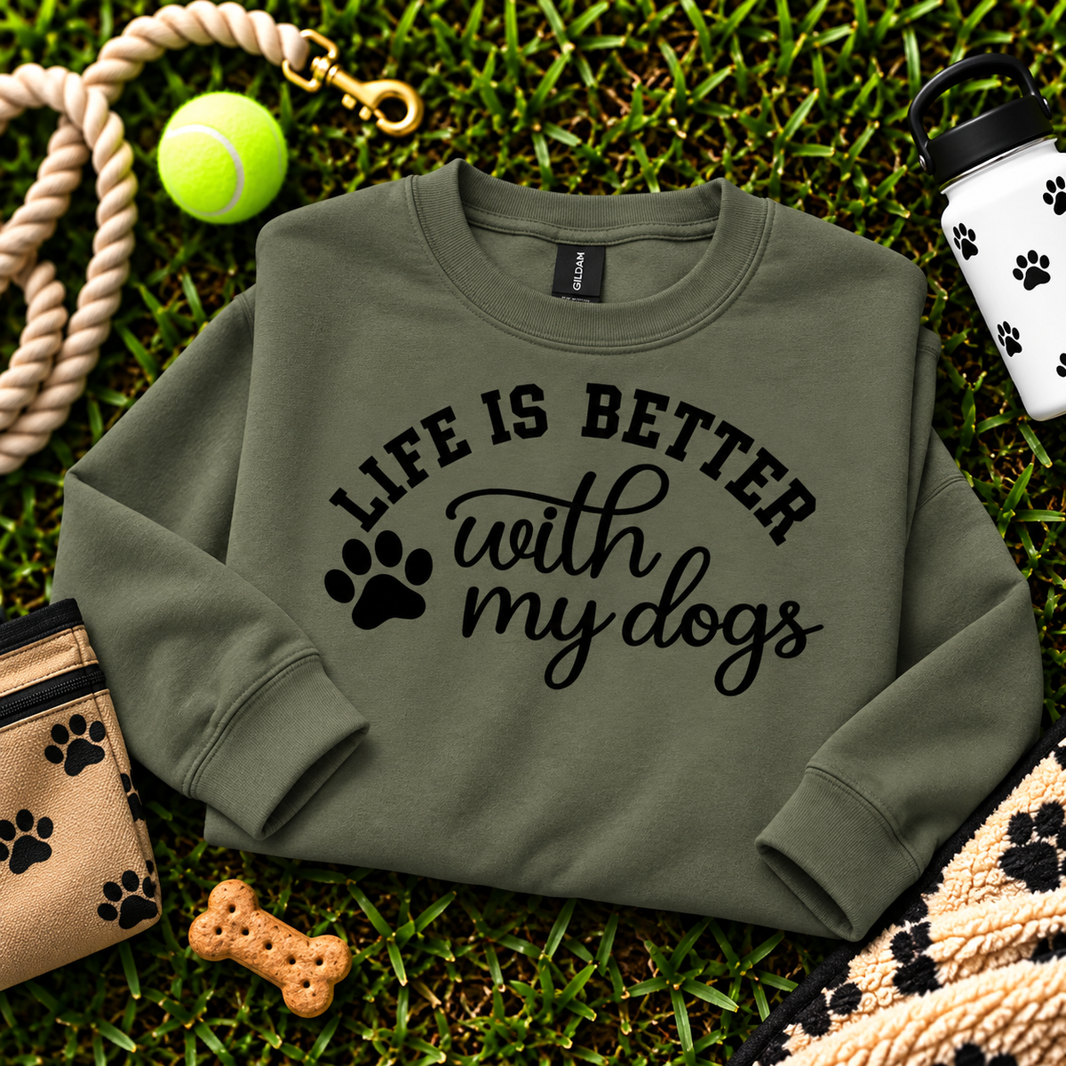 Life Is Better With My Dogs Sweatshirt