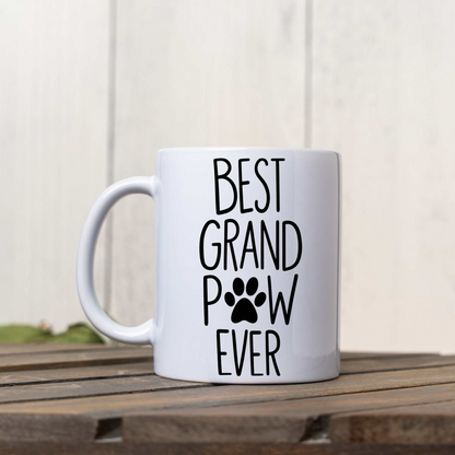 Best Grandpaw Ever Coffee Mug, Dog Grandpa Gift, Funny Dog Grandparent Mug, Pet Lover Coffee Cup, Gift for Grandpaw, Dog Dad Father's Day Gi