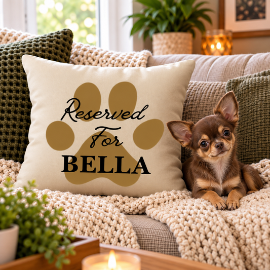 Reserved for Custom Pet Name Pillow Cover