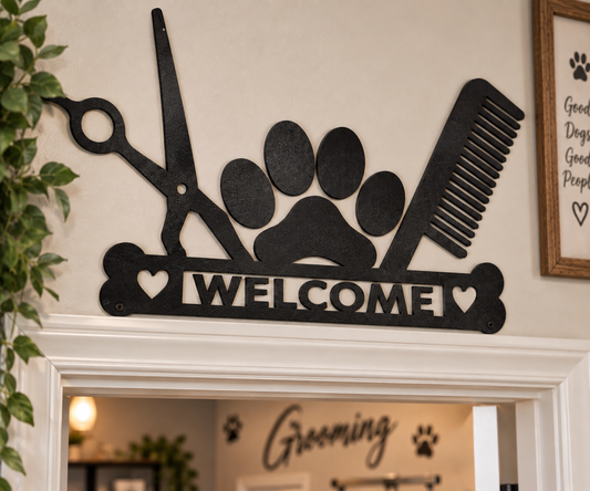 Dog Welcome Frame Decor