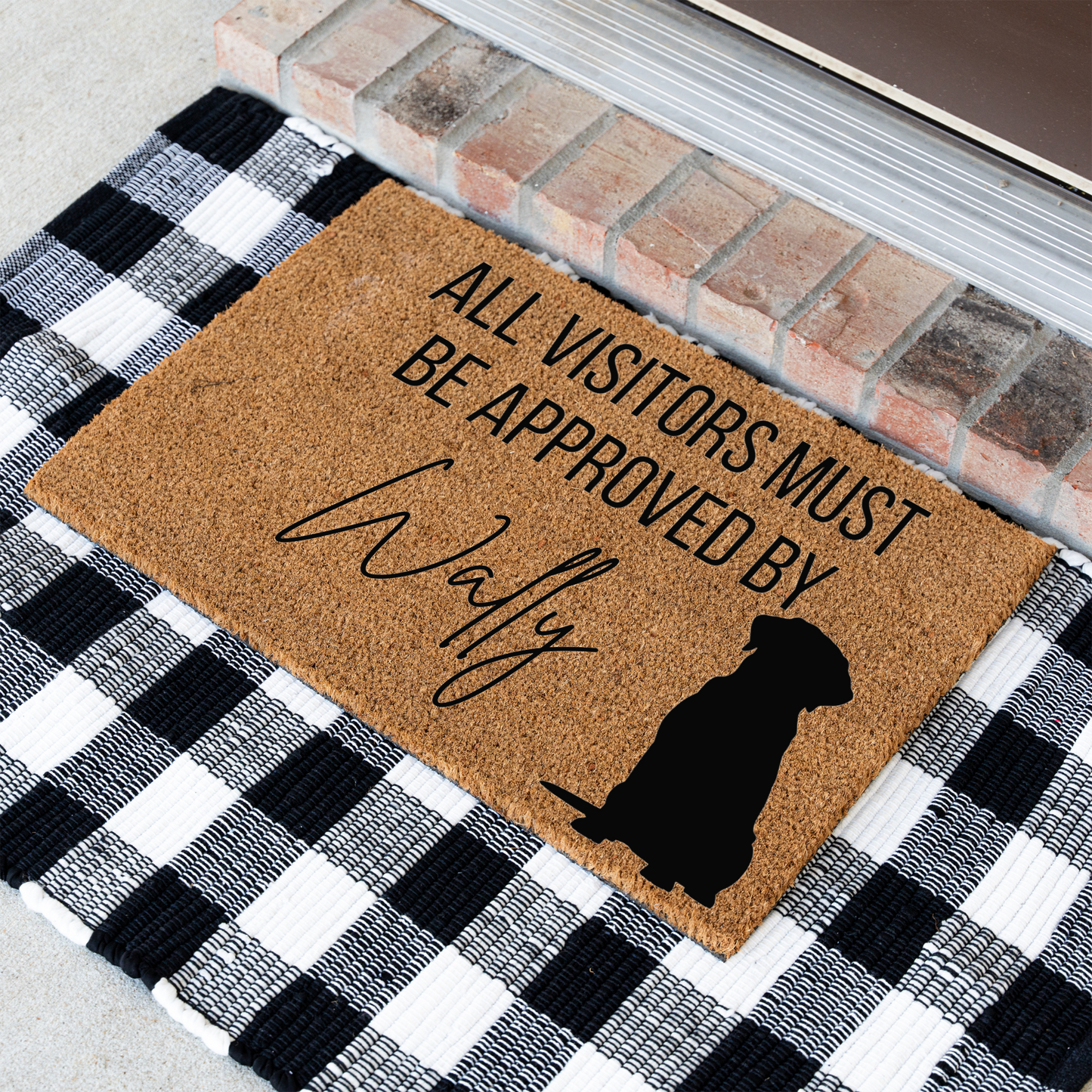 Custom Dog Name Welcome Mat - Labrador Retriever