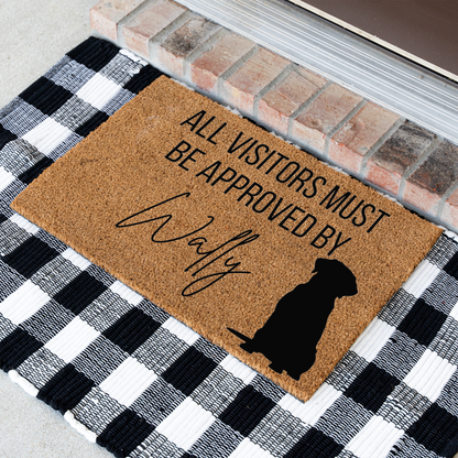 Custom Dog Name Welcome Mat - Labrador Retriever