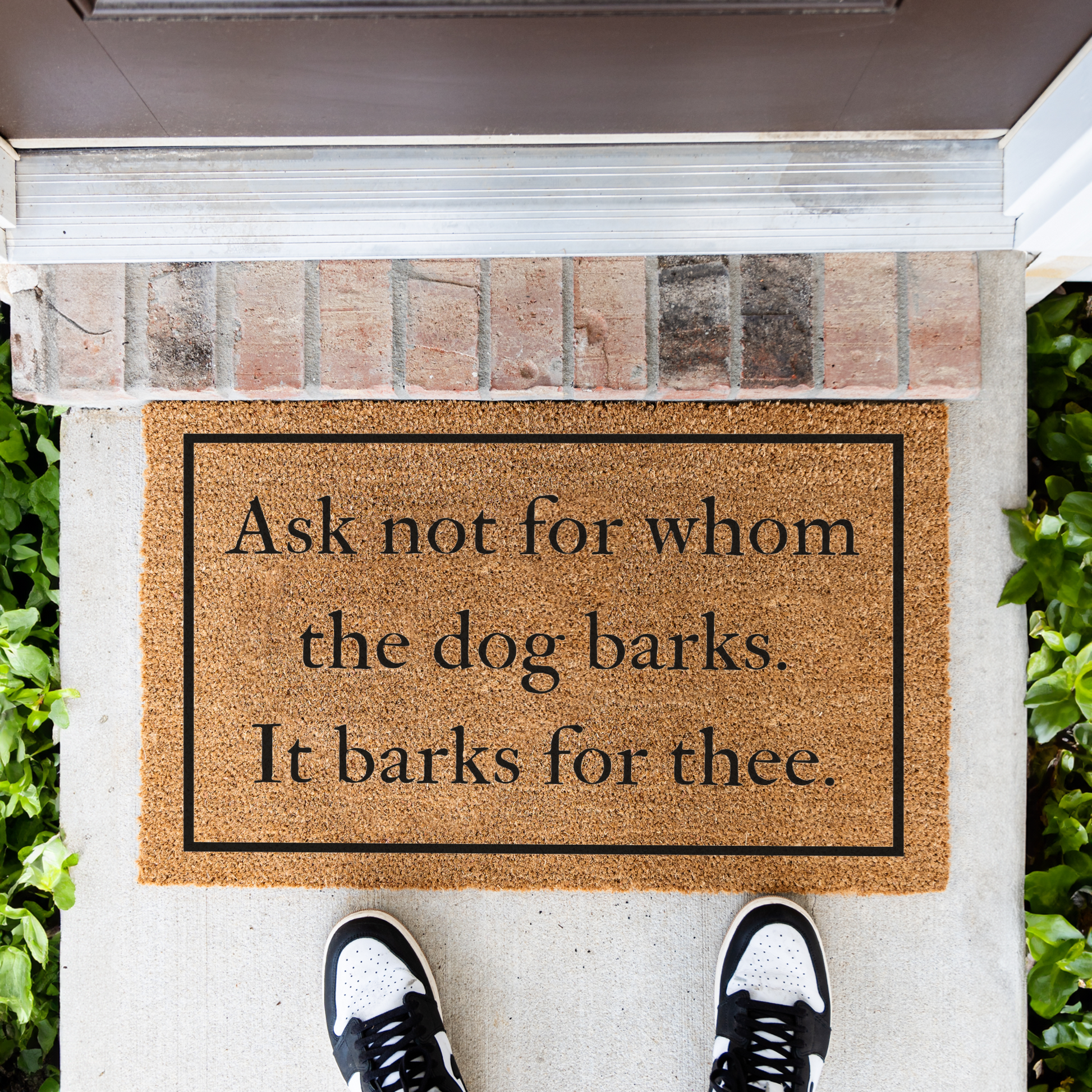 Funny Dog Doormat, Welcome Dog Doormat, Durable Coir Mat, Funny Entryway Decor, Non Slip Backing for Front Porch