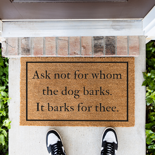 Funny Dog Doormat, Welcome Dog Doormat, Durable Coir Mat, Funny Entryway Decor, Non Slip Backing for Front Porch