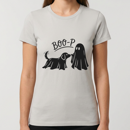 Halloween Dog Shirt, Boo P Dog T Shirt, Funny Ghost Dog Tee, Cute Halloween Shirt, Dog Lover Halloween Gift, Spooky Season Dog Mom Tee