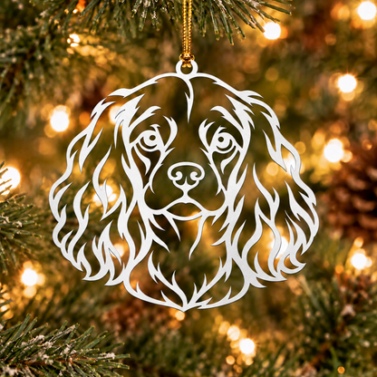 Cavalier King Charles Spaniel Metal Ornament