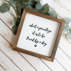 "What A Privilege It Is To Be Loved By A Dog" Framed Wall Art