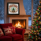 Winter Wishes - 1:1 Wooden Framed Decor - Rustic Charm - Perfect Holiday Gift