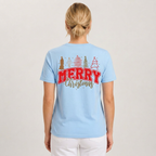 MERRY Christmas - Women's Heavy Cotton T-Shirt - Festive Holiday Apparel - Perfect Gift