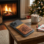 Have Yourself A Merry Little Christmas - Leather Phone Wallet - Custom Engraved Gift