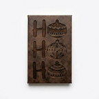 Ho Ho Ho - Leather Journal with Engraving - Perfect Holiday Gift