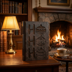 Ho Ho Ho - Leather Journal with Engraving - Perfect Holiday Gift