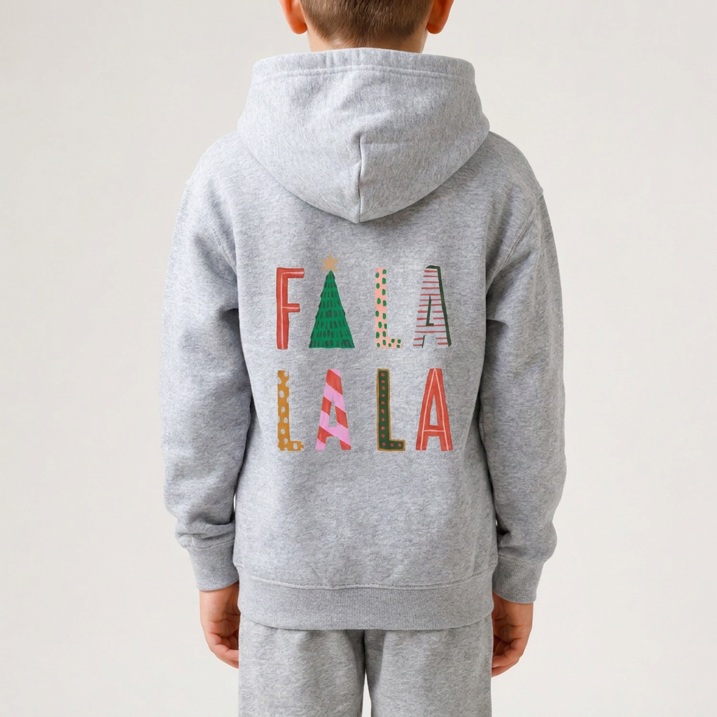 Fa La La - Unisex Heavy Blend™ Hooded Sweatshirt - Cozy & Festive Apparel