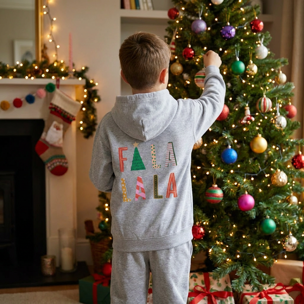 Fa La La - Unisex Heavy Blend™ Hooded Sweatshirt - Cozy & Festive Apparel