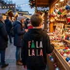 Fa La La - Unisex Heavy Blend™ Hooded Sweatshirt - Cozy & Festive Apparel